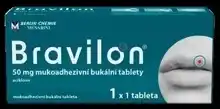 Benu Bravilon 50 mg mukoadhezivní bukální tablety, 1 tableta nabídka