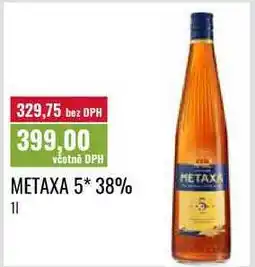 Ratio METAXA 5* 38%, 11 nabídka