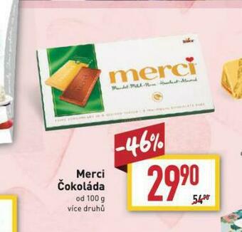 Billa Merci čokoláda nabídka