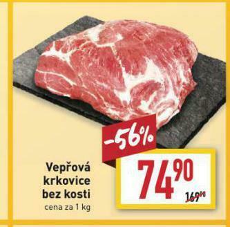 Billa Vepřová krkovice bez kosti nabídka