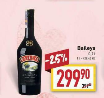 Billa Baileys nabídka
