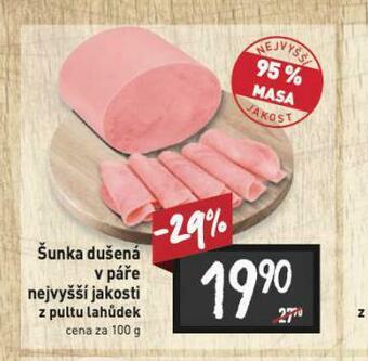Billa Šunka dušená v páře nabídka