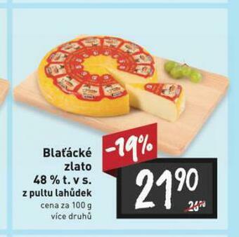 Billa Blaťácké zlato sýr nabídka
