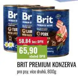 Ratio BRIT PREMIUM KONZERVA, pro psy, více druhů nabídka