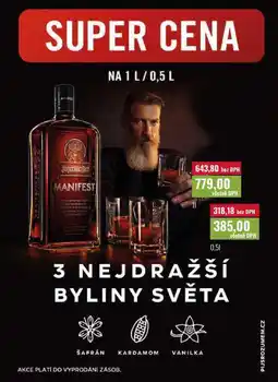 Ratio Jägermeister MANIFEST 0,5l, 1l nabídka