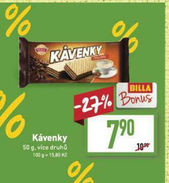 Billa Kávenky nabídka