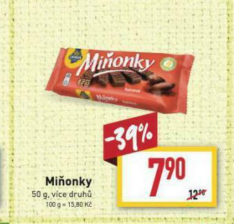 Billa Miňonky nabídka