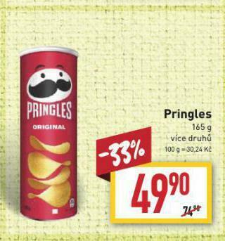 Billa Pringles nabídka