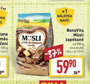 Billa Bonavita musli nabídka