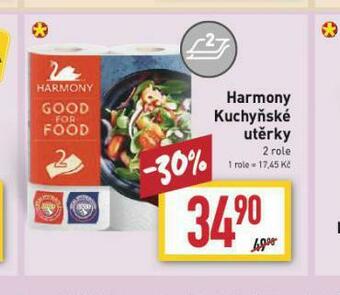 Billa Harmony kuchyňské utěrky nabídka