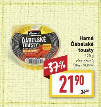 Billa Hamé ďábelské tousty nabídka