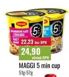 Ratio MAGGI 5 min cup, 51g-57g nabídka