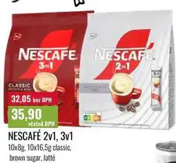 Ratio NESCAFÉ 2v1, 3v1, 10x8g, 10x16,5g nabídka