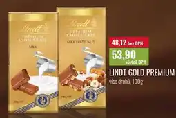 Ratio LINDT GOLD PREMIUM, více druhů nabídka