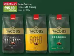 Ratio Jacobs Espresso, Crema Gold, Krönung zrnková káva nabídka