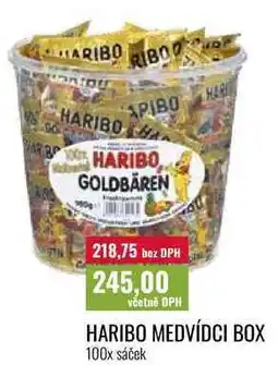 Ratio HARIBO MEDVÍDCI BOX, 100x sáček nabídka