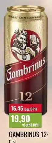 Ratio GAMBRINUS 12° nabídka