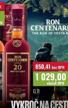 Ratio RON CENTENARIO 20 nabídka