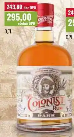 Ratio COLONIST DARK RUM nabídka