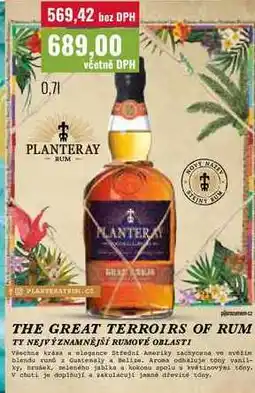 Ratio PLANTERAY RUM Gran Añejo nabídka