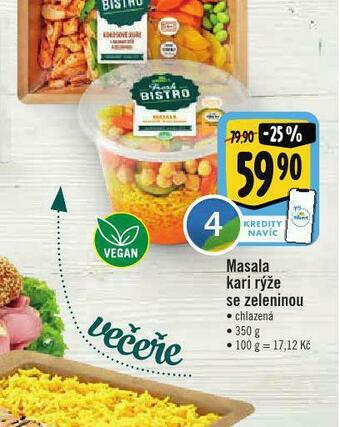 Albert Masala kari rýže se zeleninou nabídka