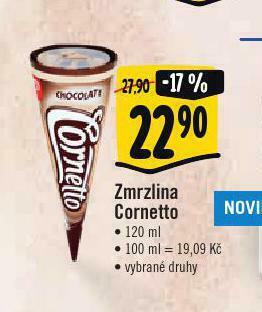 Albert Zmrzlina cornetto nabídka
