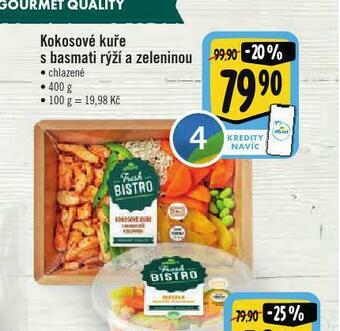 Albert Kokosové kuře s basmati rýží a zeleninou nabídka