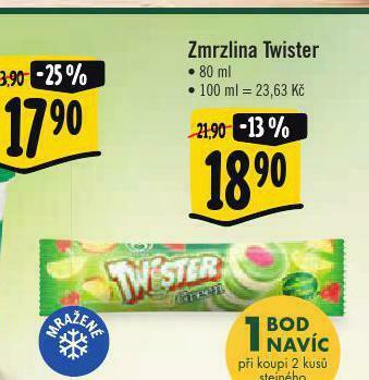Albert Zmrzlina twister nabídka