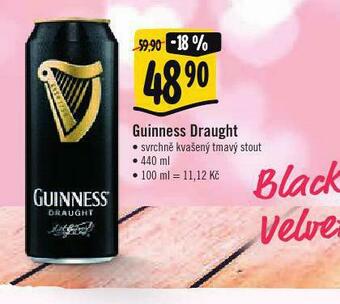 Albert Guinness draught nabídka