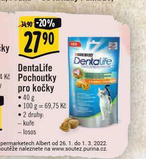 Albert Dentalife pochoutky pro kočky nabídka