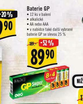 Albert Baterie gp nabídka