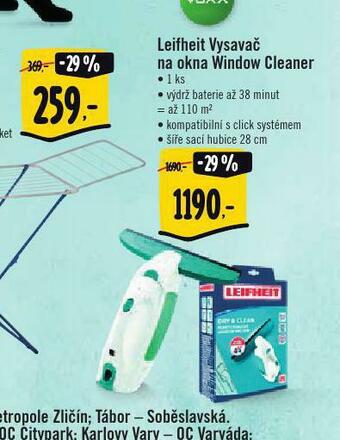 Albert Leifheit vysavač na okna windows cleaner nabídka