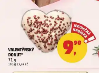 Penny Market Valentýnský donut nabídka