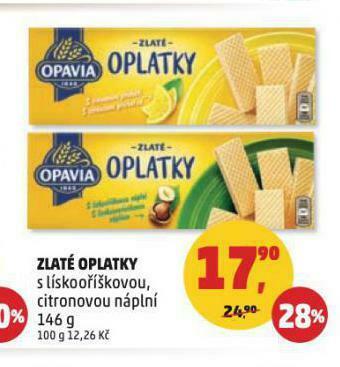Penny Market Zlaté oplatky nabídka