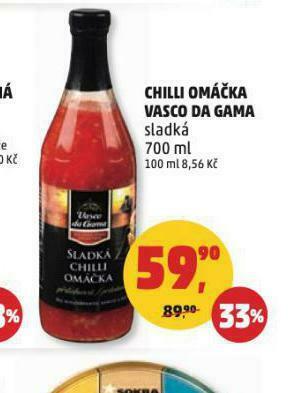 Penny Market Chilli omáčka vasco da gama nabídka