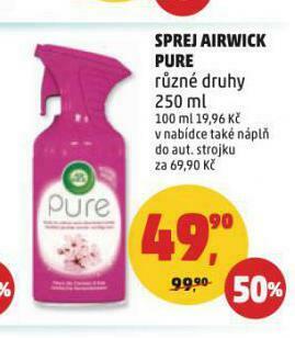 Penny Market Sprej airwick pure nabídka