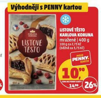 Penny Market Listové těsto nabídka