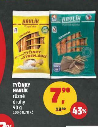 Penny Market Tyčinky havlík nabídka