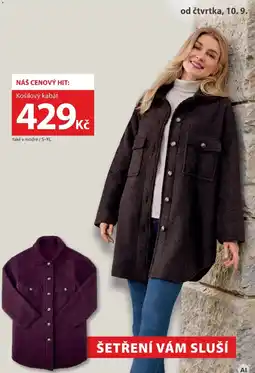 NKD Košilový kabát nabídka