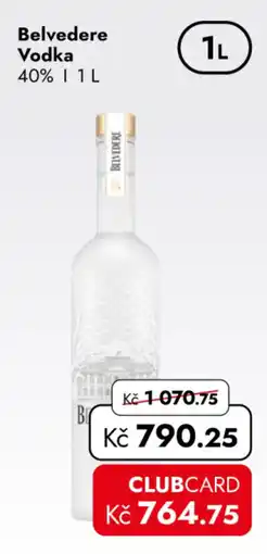 TRAVEL FREE Belvedere Vodka nabídka