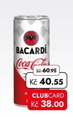 TRAVEL FREE Bacardi mixed with Coca-Cola nabídka
