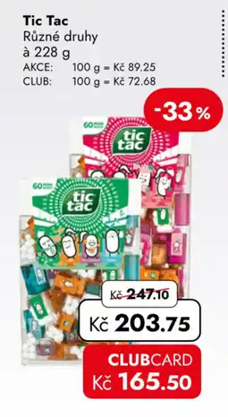 TRAVEL FREE Tic Tac různé druhy nabídka