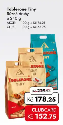 TRAVEL FREE Toblerone Tiny nabídka