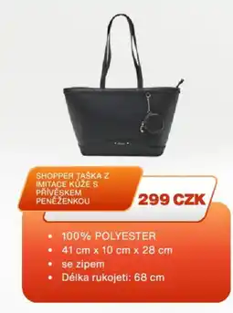 Sinsay Shopper taška z imitace kůže s přívěskem peněženkou nabídka