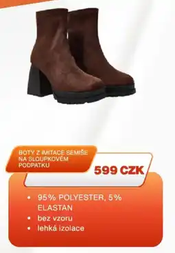 Sinsay Boty z imitace semiše na sloupkovém podpatku nabídka