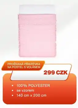 Sinsay Prošívána přikrývka na postel s volánem nabídka
