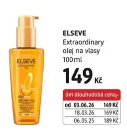 dm drogerie Elseve extraordinary olej na vlasy nabídka