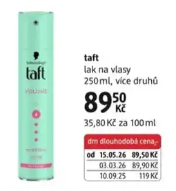 dm drogerie Schwarzkopf taft lak na vlasy nabídka