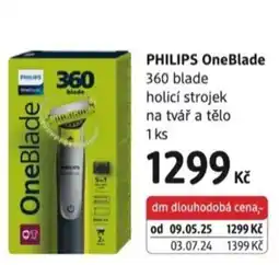 dm drogerie Philips oneblade 360 blade nabídka