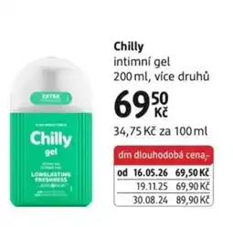 dm drogerie Chilly intimní gel nabídka